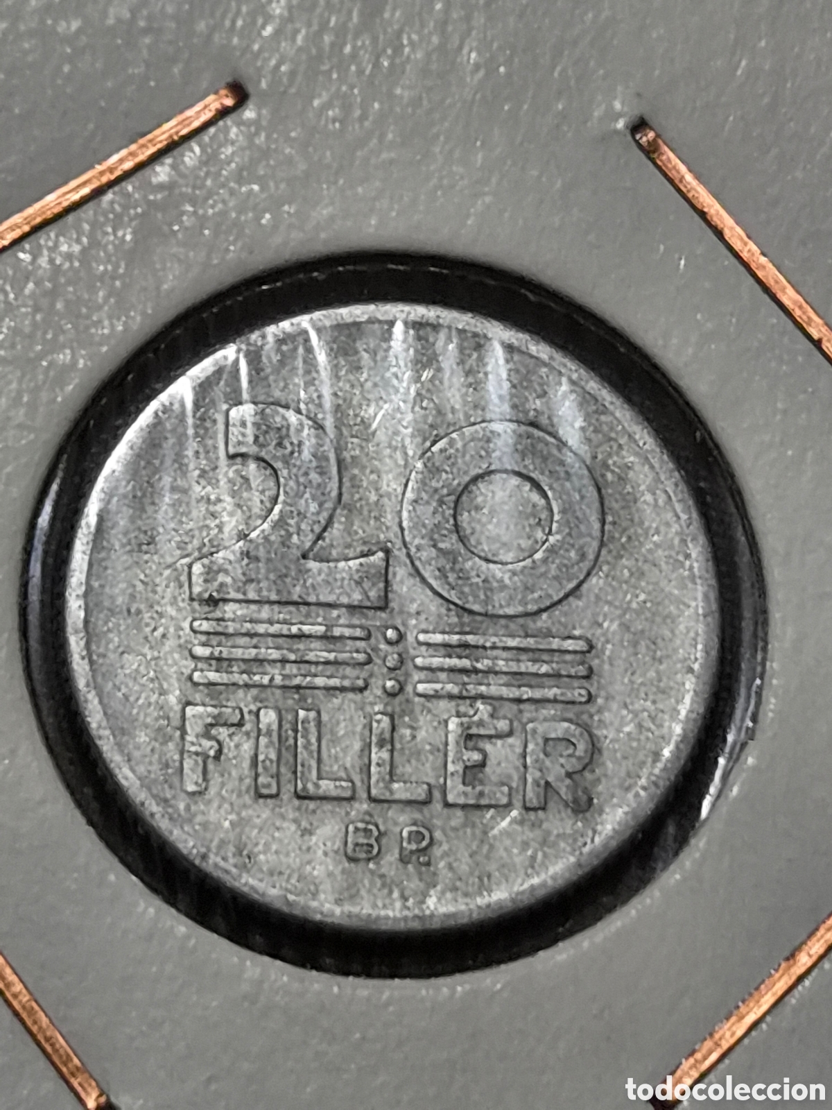 Monedas antiguas de Europa: MONEDA DE HUNGR&Iacute;A 20 FILLER 1968