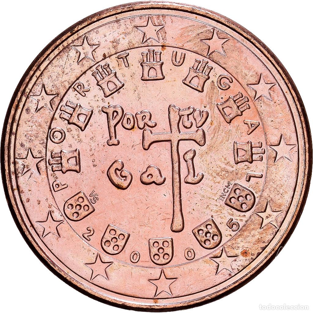 Monedas antiguas de Europa: [#1530429] Portugal, 5 Euro Cent, 2005, Lisbon, Cobre chapado en acero, SC, KM:742