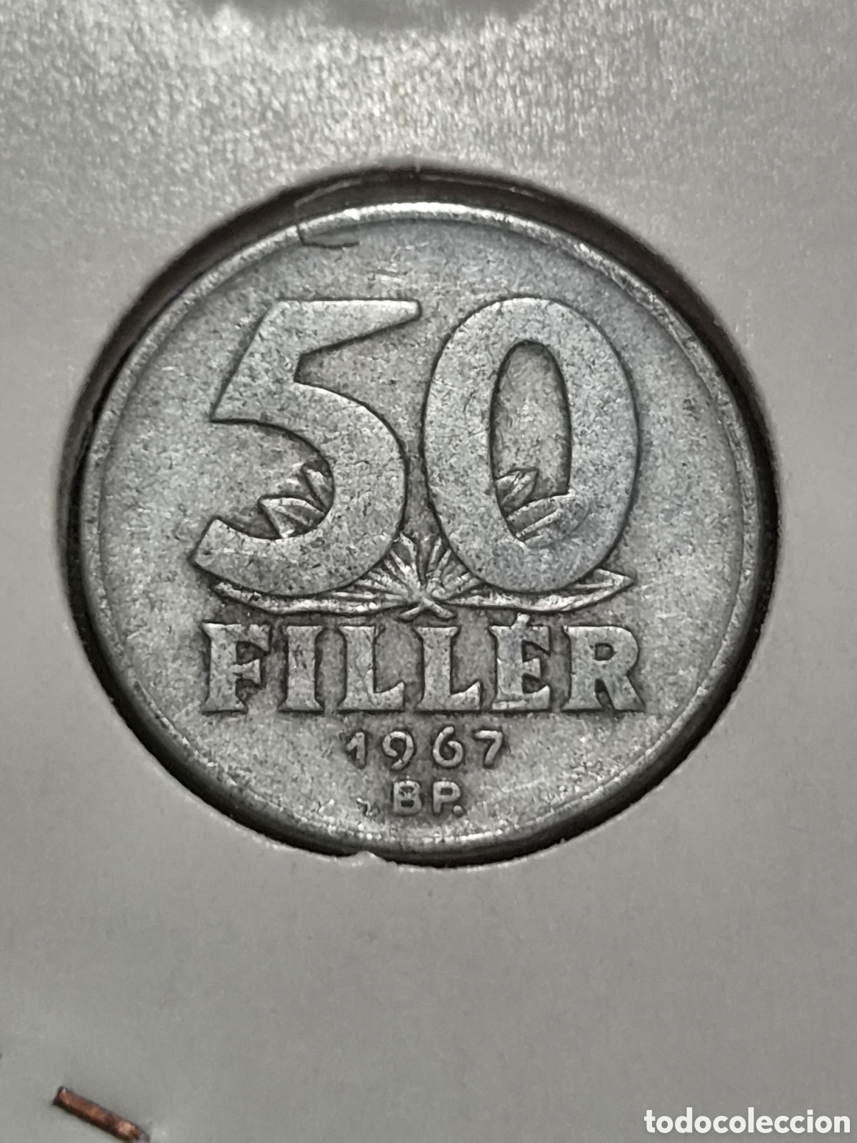 Monedas antiguas de Europa: MONEDA DE HUNGR&Iacute;A 50 FILLER 1967