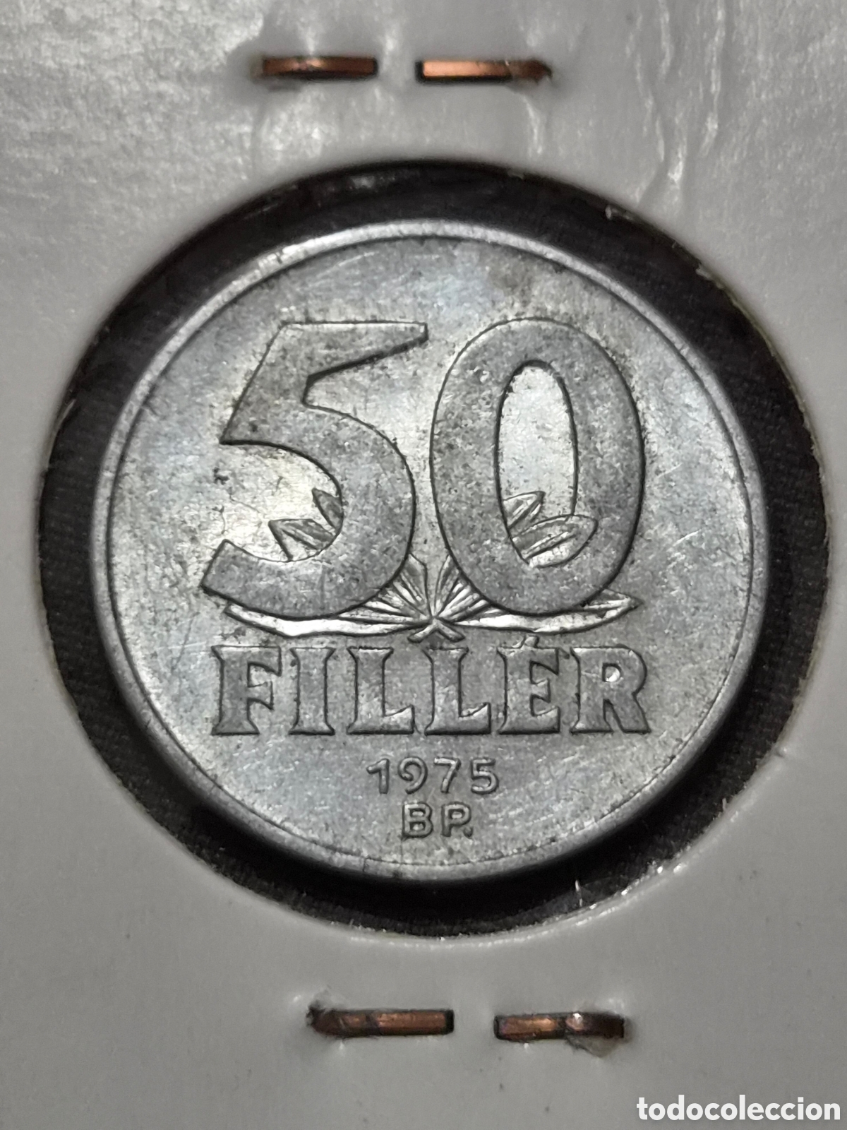 Monedas antiguas de Europa: MONEDA DE HUNGR&Iacute;A 50 FILLER 1975