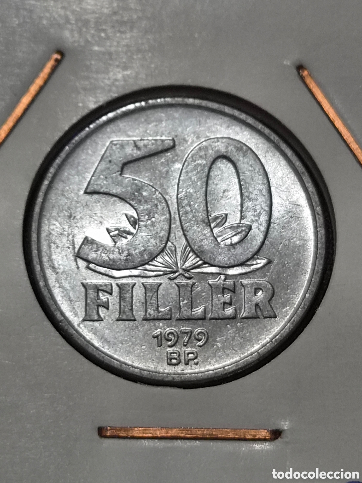 Monedas antiguas de Europa: MONEDA DE HUNGR&Iacute;A 50 FILLER 1979