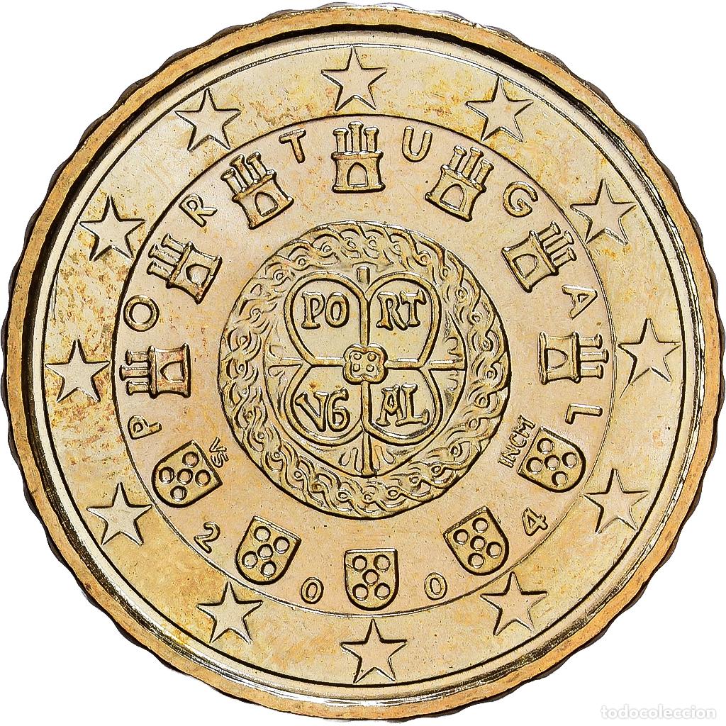 Monedas antiguas de Europa: [#1530435] Portugal, 10 Euro Cent, 2004, Lisbon, Nordic gold, SC, KM:743