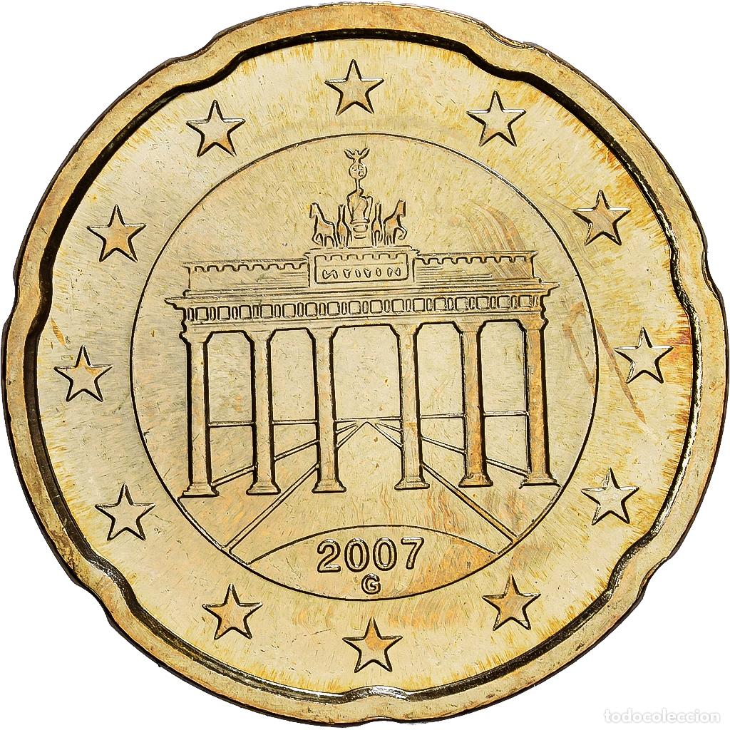 Monedas antiguas de Europa: [#1530444] ALEMANIA - REP&Uacute;BLICA FEDERAL, 20 Euro Cent, 2007, Karlsruhe, Nordic gold, SC