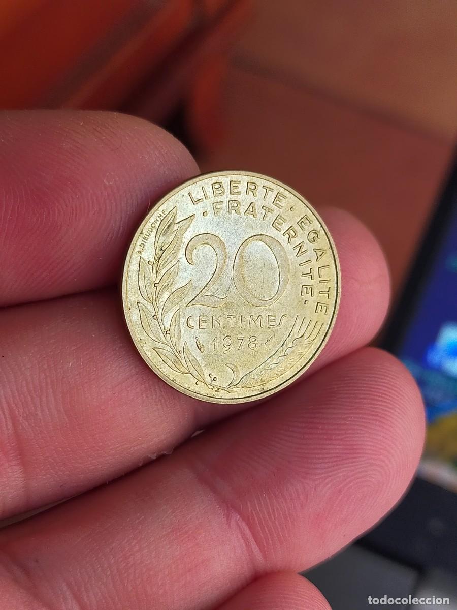 Monedas antiguas de Europa: MONEDA DE 20 VEINTE CENTIMOS CENTIMES FRANCIA 1978 BUENA CONSERVACION