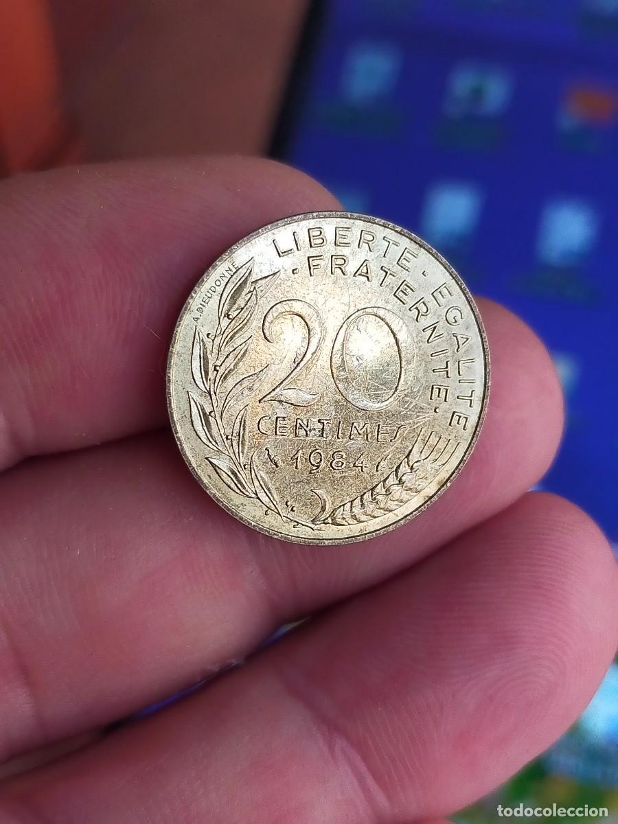 Monedas antiguas de Europa: MONEDA DE 20 VEINTE CENTIMOS CENTIMES FRANCIA 1984 BUENA CONSERVACION