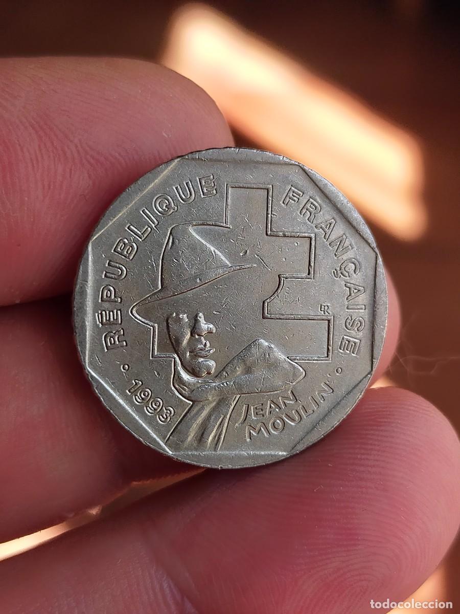 Monedas antiguas de Europa: MONEDA DE 2 DOS FRANCOS FRANCS FRANCIA 1993 MUY BUENA CONSERVACION JEAN MOULIN