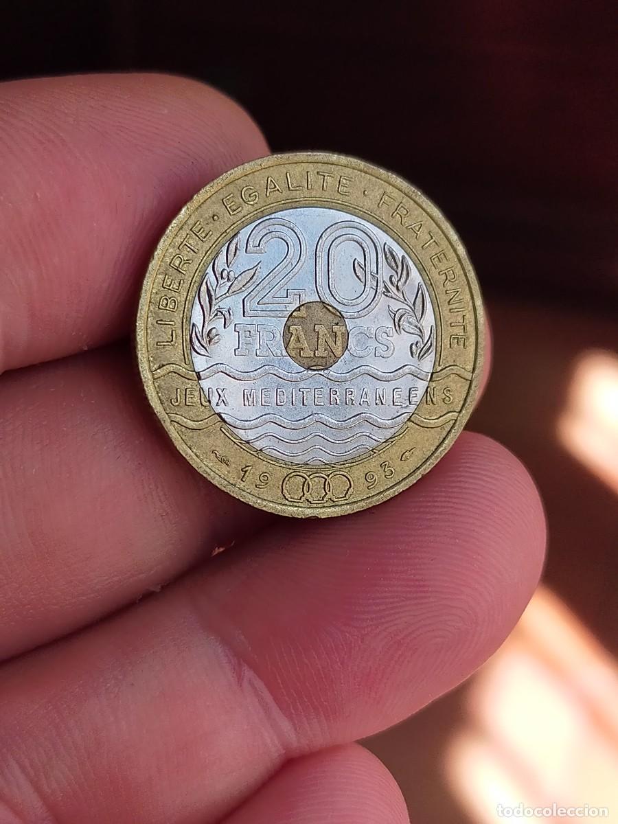 Monedas antiguas de Europa: MONEDA DE 20 VEINTE FRANCOS FRANCS FRANCIA 1993 MUY BUENA CONSERVACION JUEGOS MEDITERRANEOS JEUX