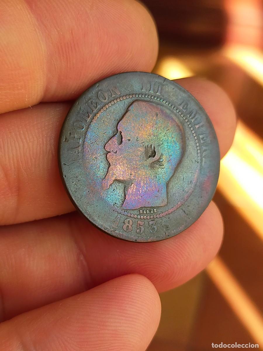 Monedas antiguas de Europa: MONEDA DE 10 DIEZ CENTIMOS CENTIMES FRANCIA 1853 BB REGULAR CONSERVACION