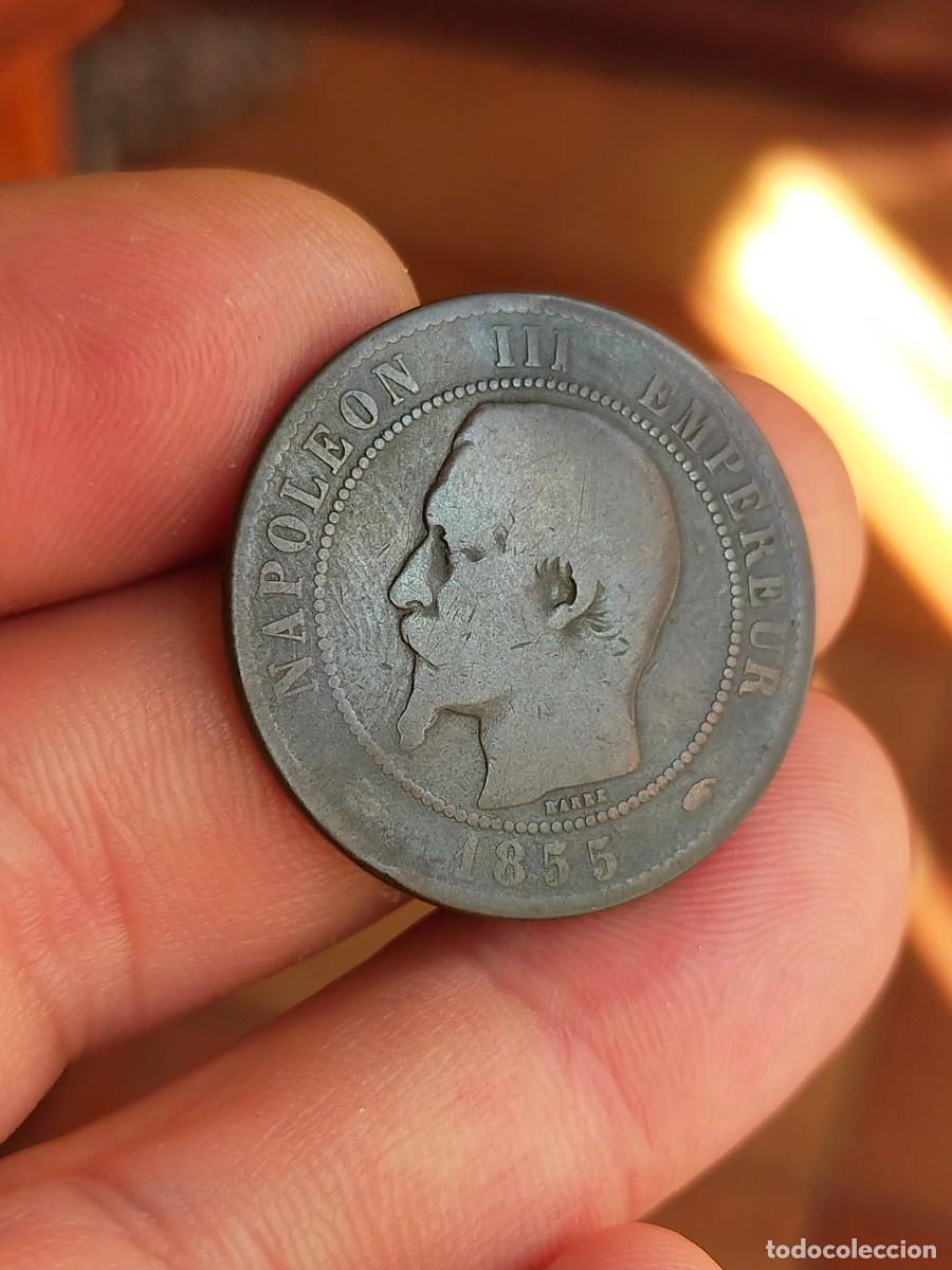 Monedas antiguas de Europa: MONEDA DE 10 DIEZ CENTIMOS CENTIMES FRANCIA 1855 A REGULAR CONSERVACION