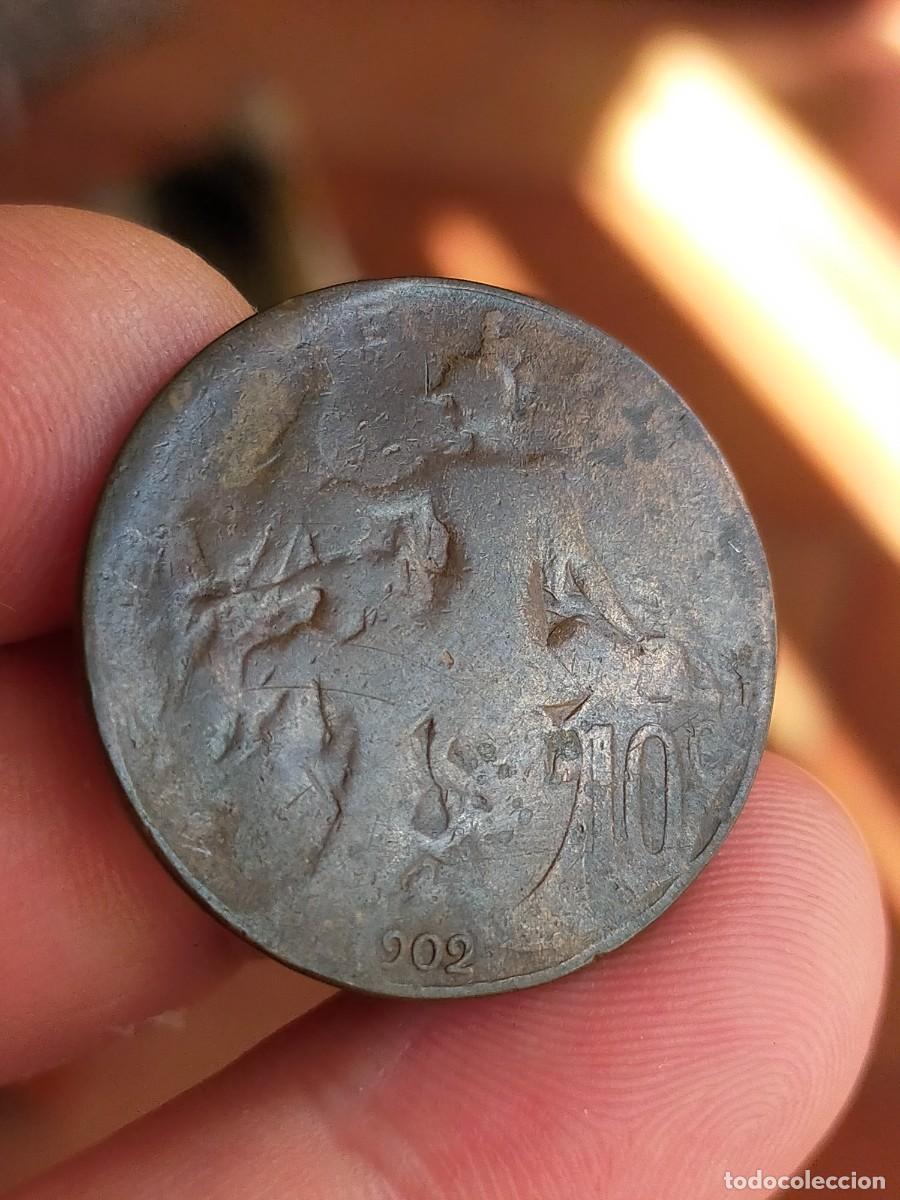 Monedas antiguas de Europa: MONEDA DE 10 DIEZ CENTIMOS CENTIMES FRANCIA 1902 MALA CONSERVACION