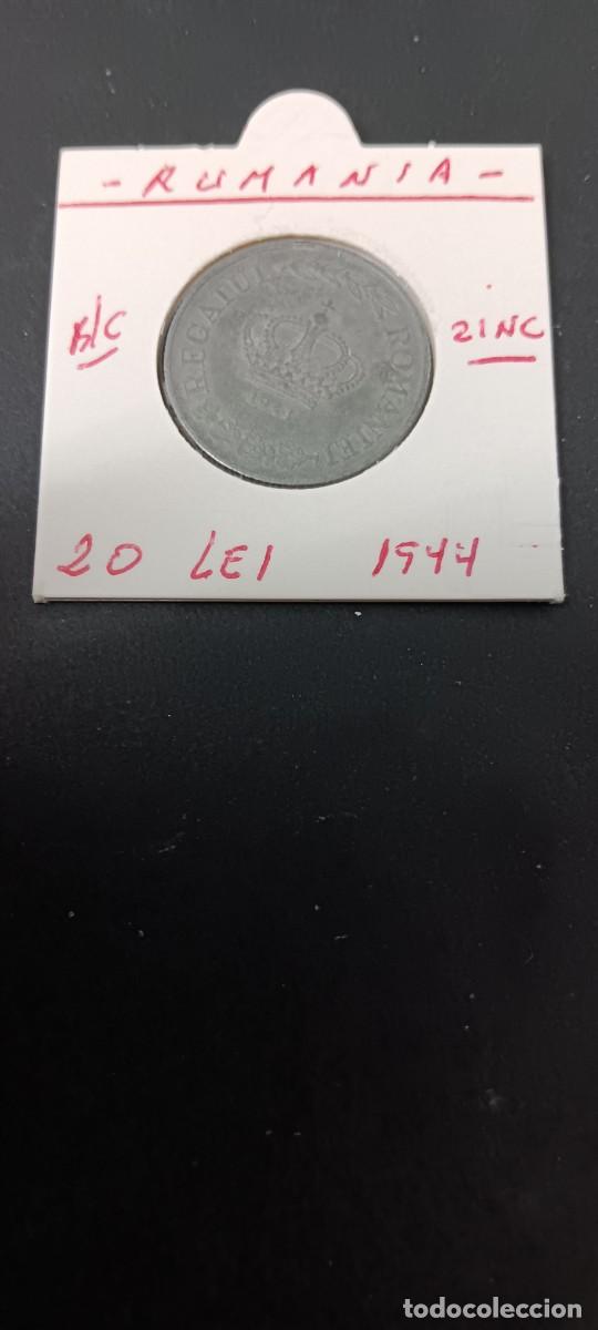Monedas antiguas de Europa: RUMANIA 20 LEI 1944 BC KM=62 (ZINC) MIHAI I