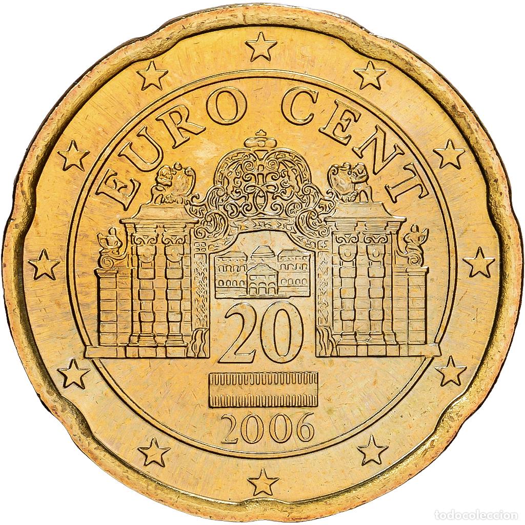 Monedas antiguas de Europa: [#1530475] Austria, 20 Euro Cent, 2006, Nordic gold, SC, KM:3086