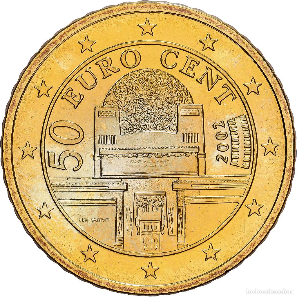 Monedas antiguas de Europa: [#1530473] Austria, 50 Euro Cent, 2002, Vienna, Nordic gold, SC, KM:3087