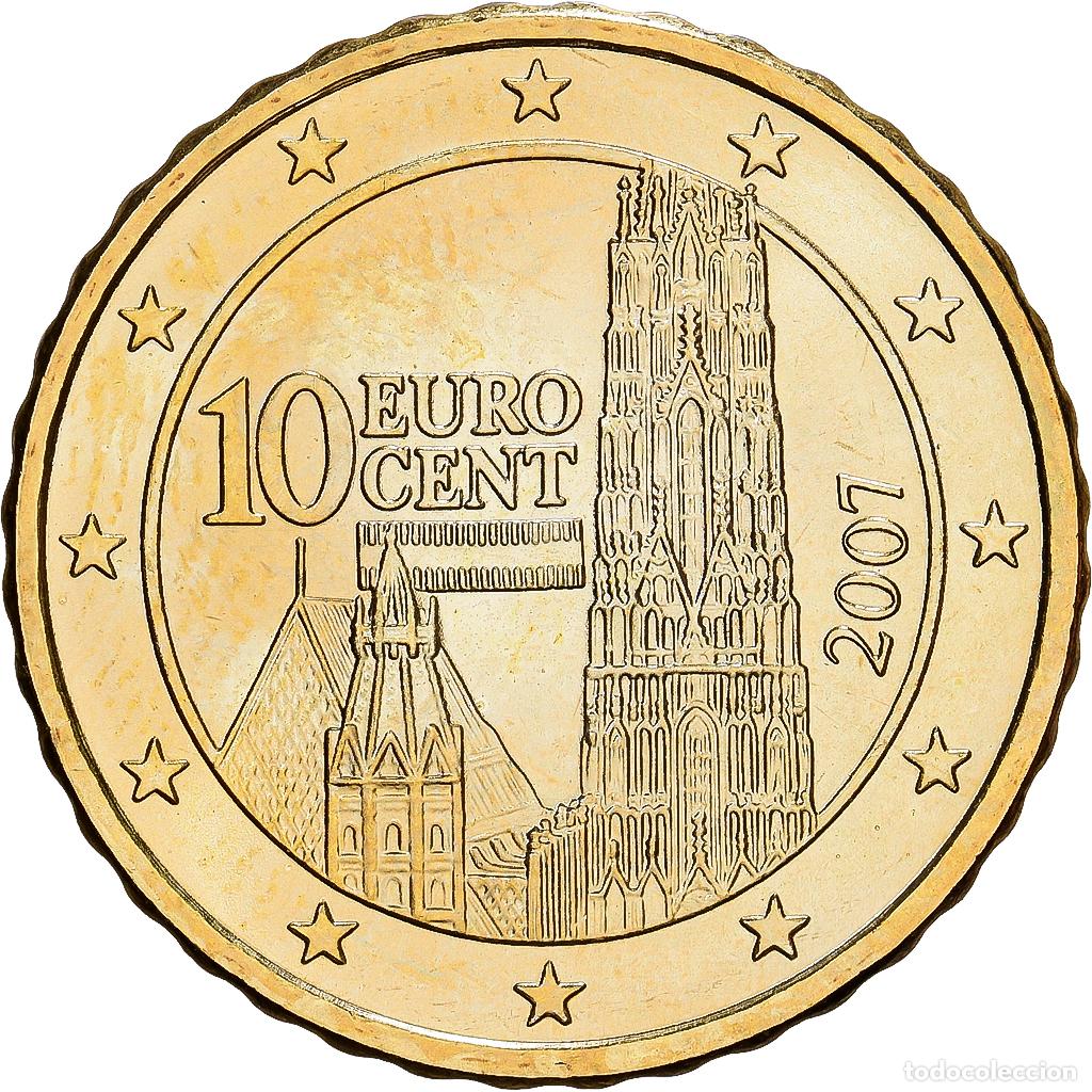 Monedas antiguas de Europa: [#1530477] Austria, 10 Euro Cent, 2007, Vienna, Lat&oacute;n, SC, KM:3085