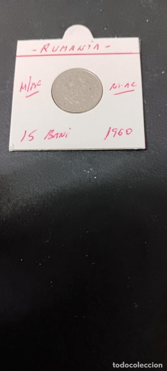 Monedas antiguas de Europa: RUMANIA 15 BANI 1960 MBC KM=87 (NIQUEL-ACERO)