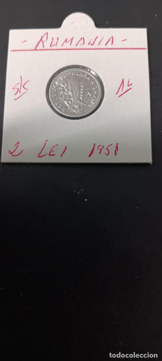 Monedas antiguas de Europa: RUMANIA 2 LEI 1951 S/C KM=79 (ALUMINIO)