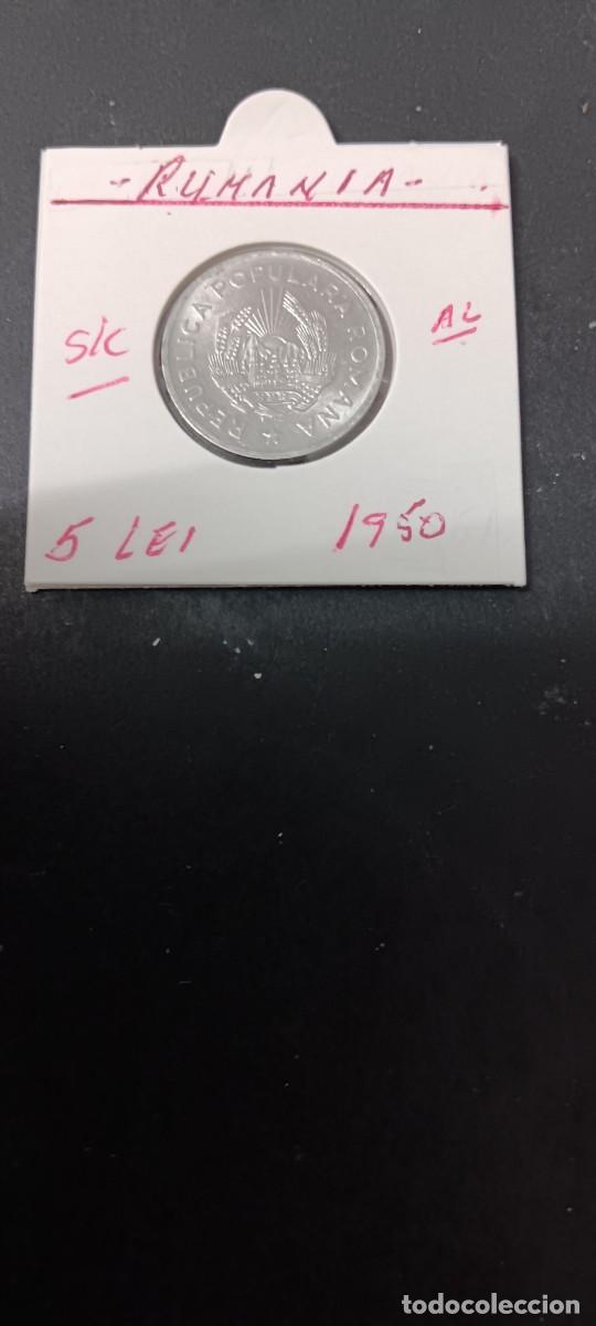 Monedas antiguas de Europa: RUMANIA 5 LEI 1950 S/C KM=77 (ALUMINIO)