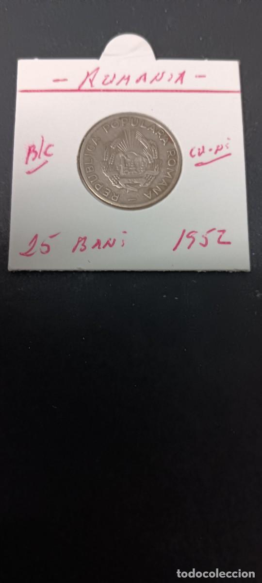 Monedas antiguas de Europa: RUMANIA 25 BANI 1952 BC KM=85.1 (CUPRONIQUEL)