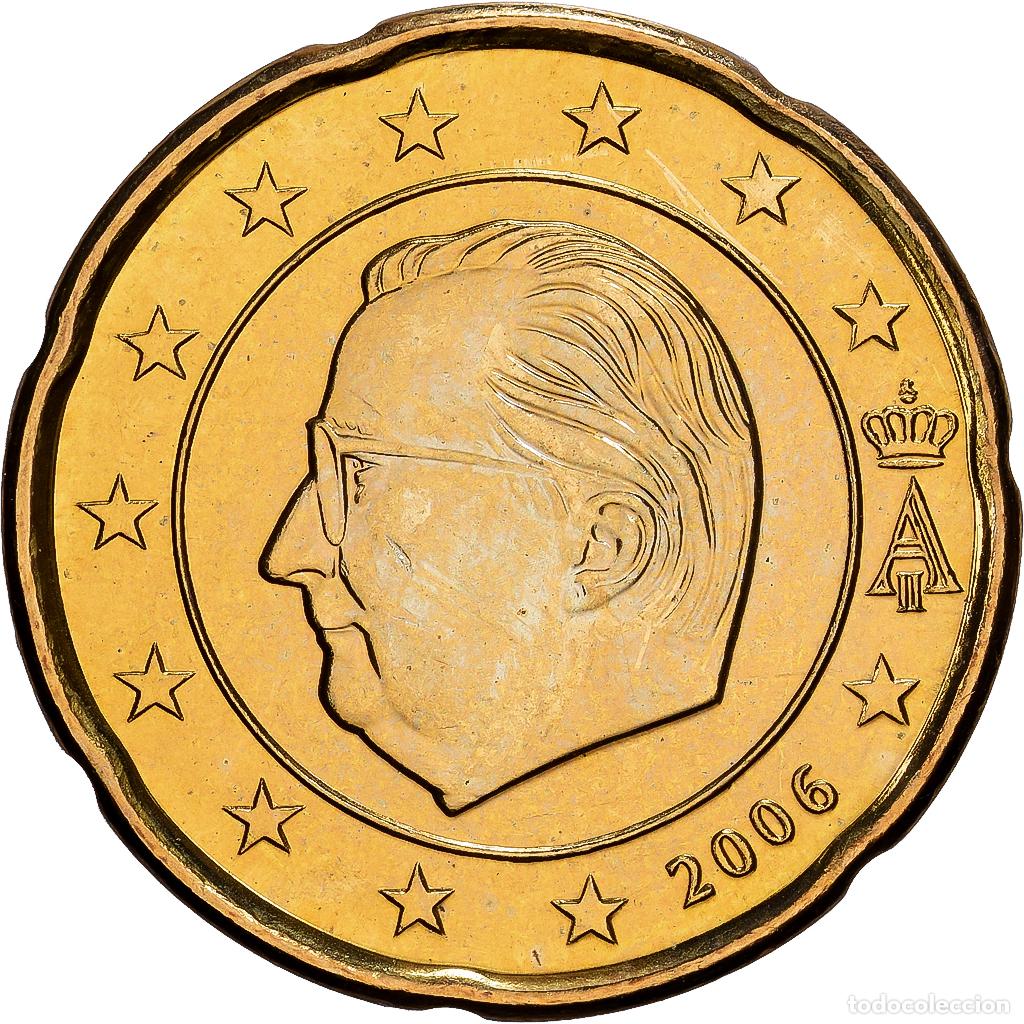 Monedas antiguas de Europa: [#1530460] B&eacute;lgica, Albert II, 20 Euro Cent, 2006, Brussels, Nordic gold, SC, KM:228