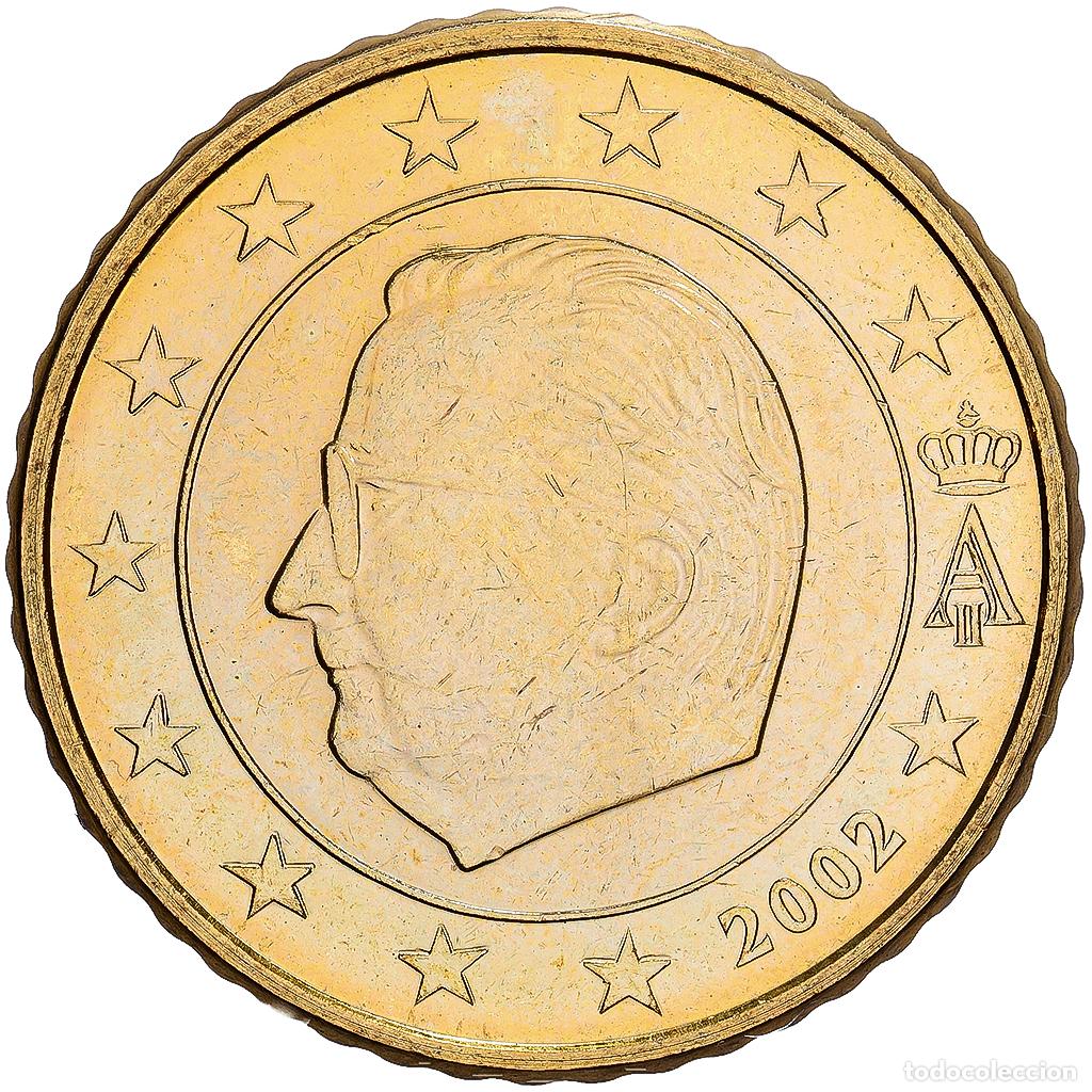 Monedas antiguas de Europa: [#1530466] B&eacute;lgica, Albert II, 50 Euro Cent, 2002, Brussels, Nordic gold, SC, KM:229