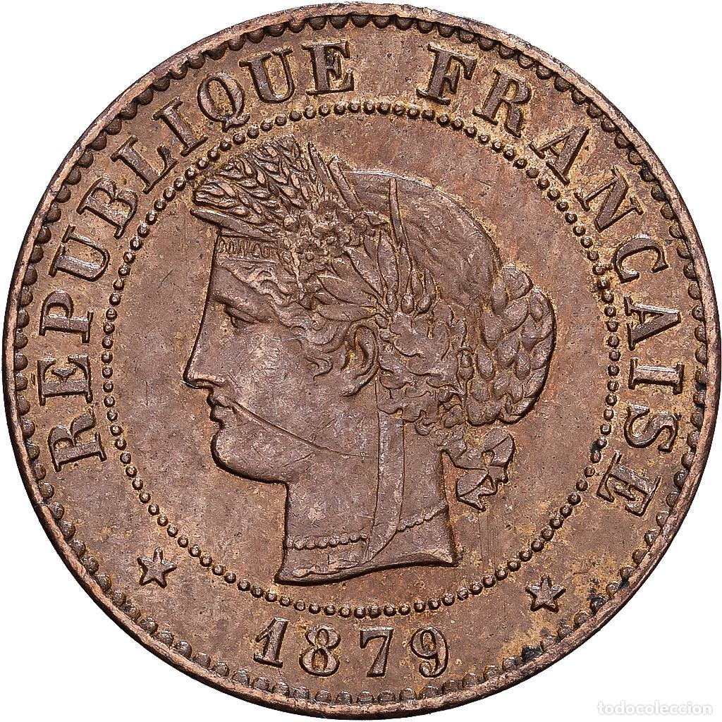 Monedas antiguas de Europa: [#1530483] Francia, 1 Centime, C&eacute;r&egrave;s, 1879, Paris, Bronce, MBC, Gadoury:88