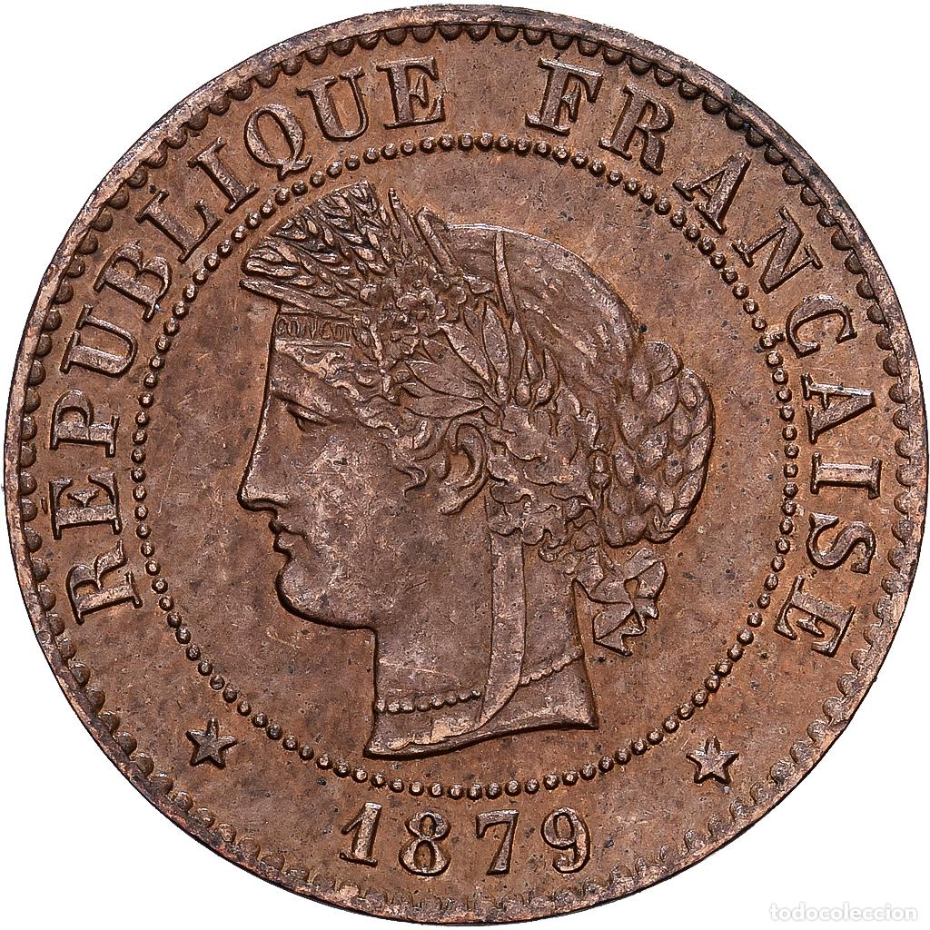 Monedas antiguas de Europa: [#1530482] Francia, 1 Centime, C&eacute;r&egrave;s, 1879, Paris, Bronce, BC+, Gadoury:88