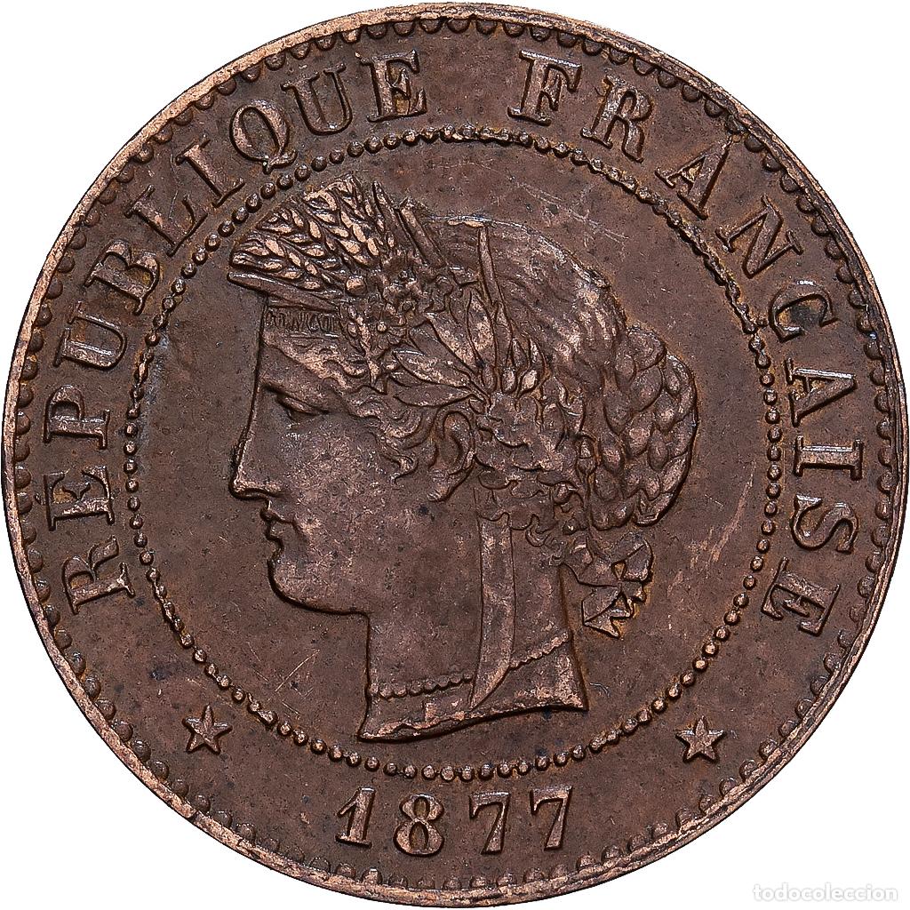 Monedas antiguas de Europa: [#1530487] Francia, 1 Centime, C&eacute;r&egrave;s, 1877, Paris, Bronce, MBC, Gadoury:88