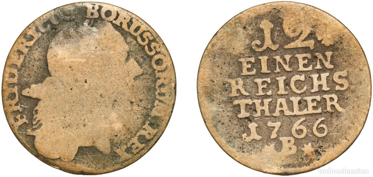 Monedas antiguas de Europa: Germany Kingdom of Prussia Kingdom of Prussia German states 1766 B 1&frasl;12 Reichsthaler - Frederick II