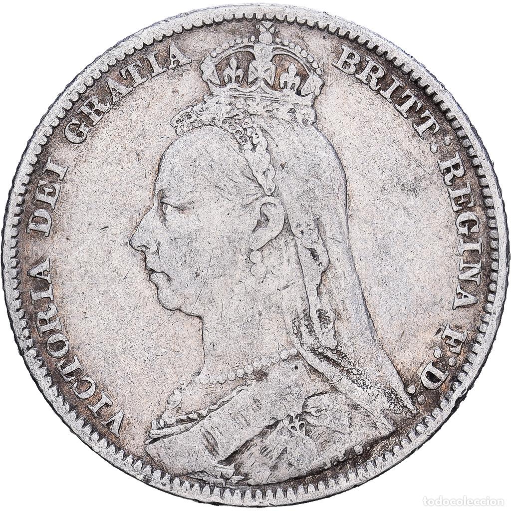 Monedas antiguas de Europa: [#1530509] Gran Breta&ntilde;a, Victoria, Shilling, 1889, British Royal Mint, Plata, BC+