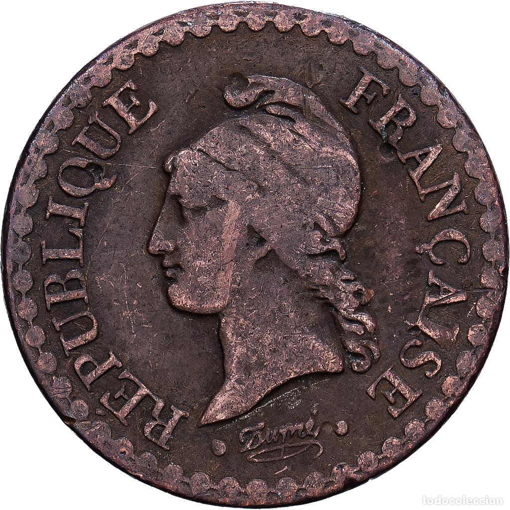 Monedas antiguas de Europa: [#1530519] Francia, Centime, Dupr&eacute;, 1848, Paris, Bronce, MBC, Gadoury:84, KM:754