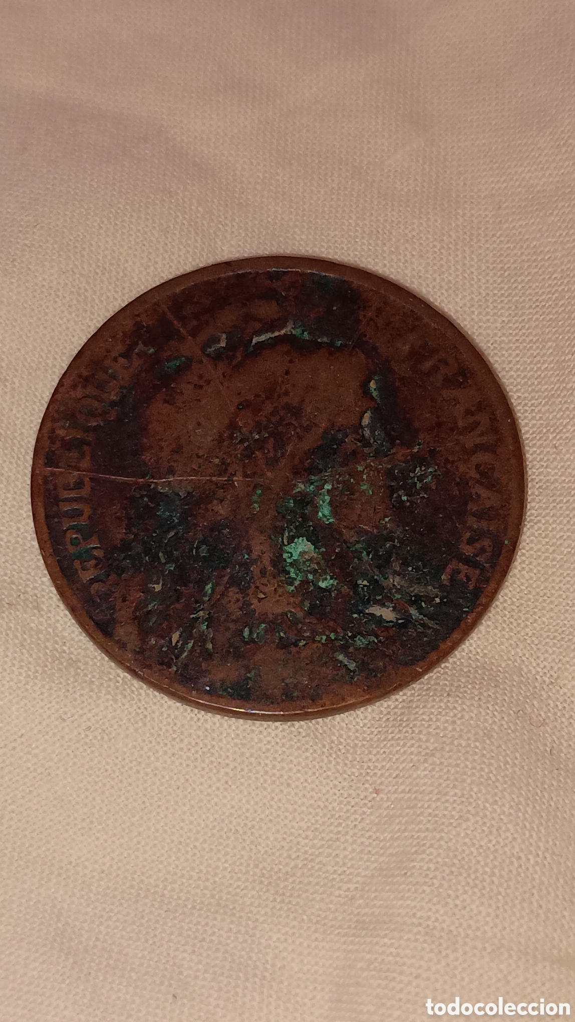 Monedas antiguas de Europa: FRANCIA 1904 - 10 C&Eacute;NTIMOS - ANTIGUA MONEDA ORIGINAL