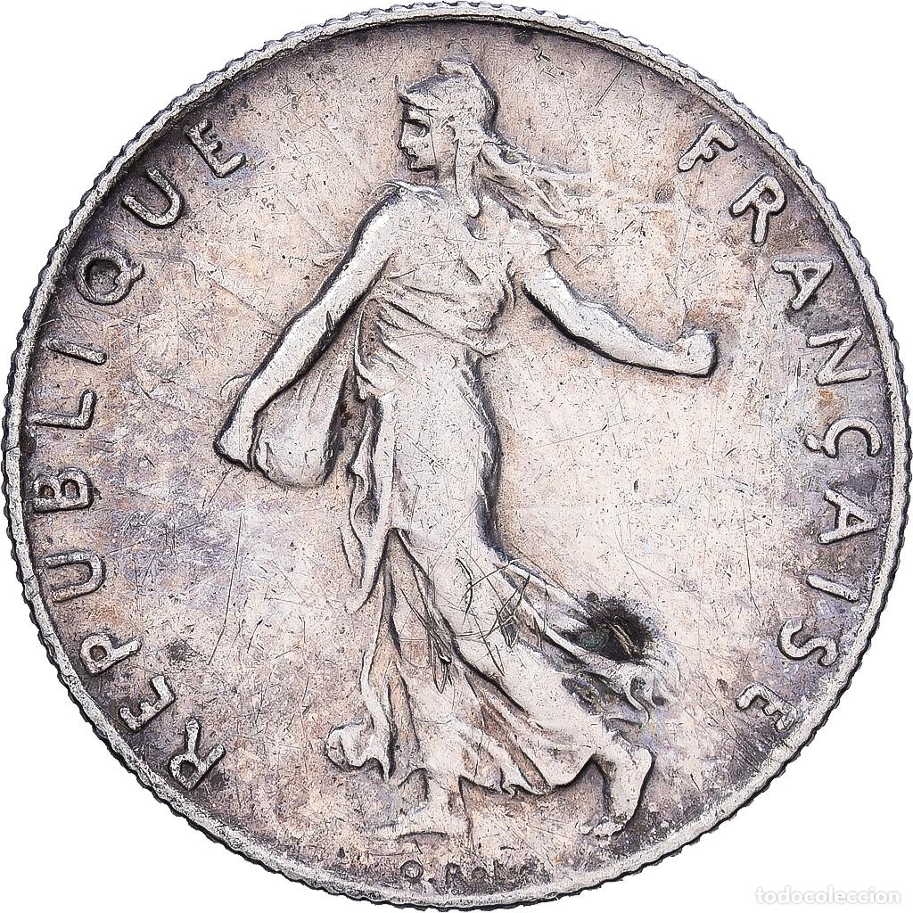 Monedas antiguas de Europa: [#1530523] Francia, 50 Centimes, 1919, Paris, Plata, MBC