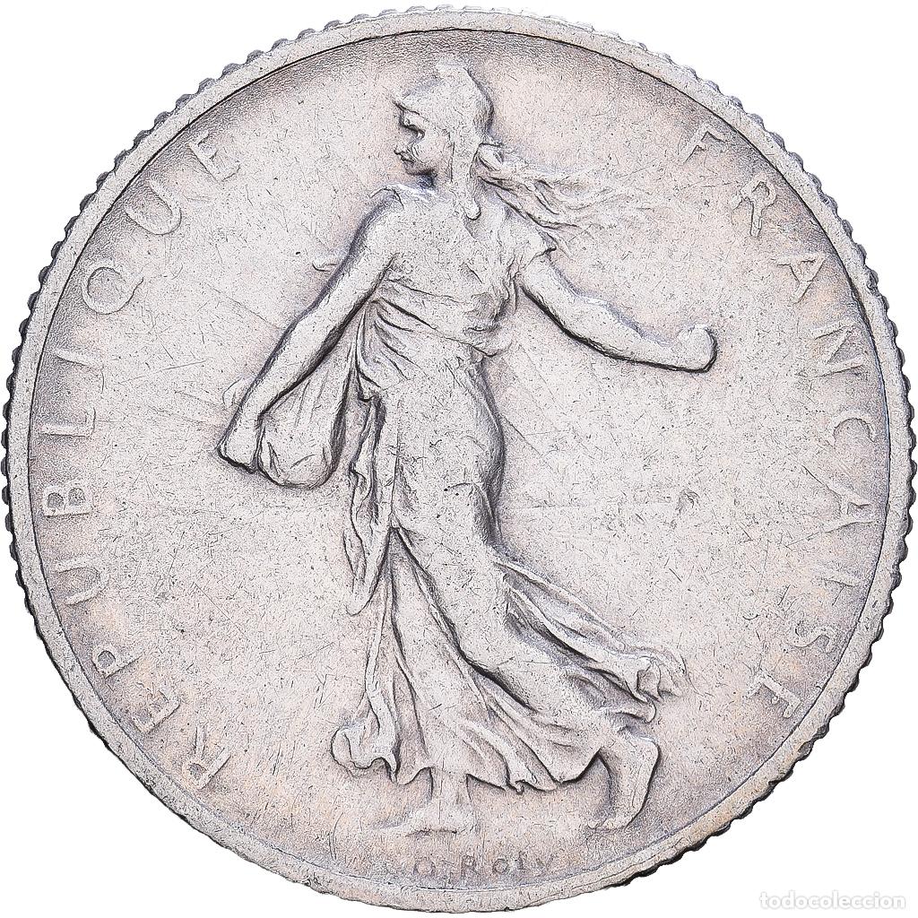 Monedas antiguas de Europa: [#1530524] Francia, Franc, Semeuse, 1912, Paris, Plata, BC+, KM:844.1