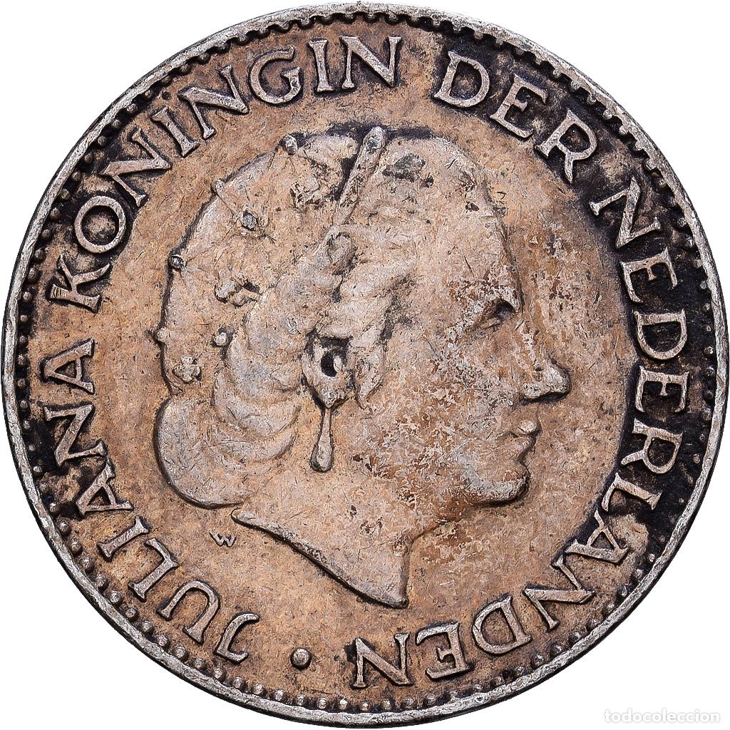 Monedas antiguas de Europa: [#1530526] Pa&iacute;ses Bajos, Juliana, 1 Gulden, 1955, Plata, MBC, KM:184