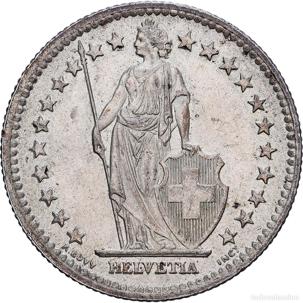 Monedas antiguas de Europa: [#1530529] Suiza, 2 Francs, 1944, Bern, Plata, MBC+, KM:21