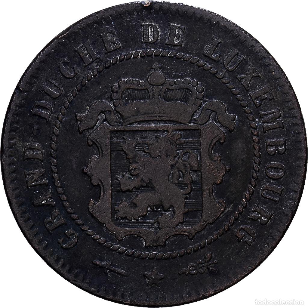 Monedas antiguas de Europa: [#1530533] Luxemburgo, William III, 5 Centimes, 1854, Utrecht, Bronce, BC+, KM:22.1