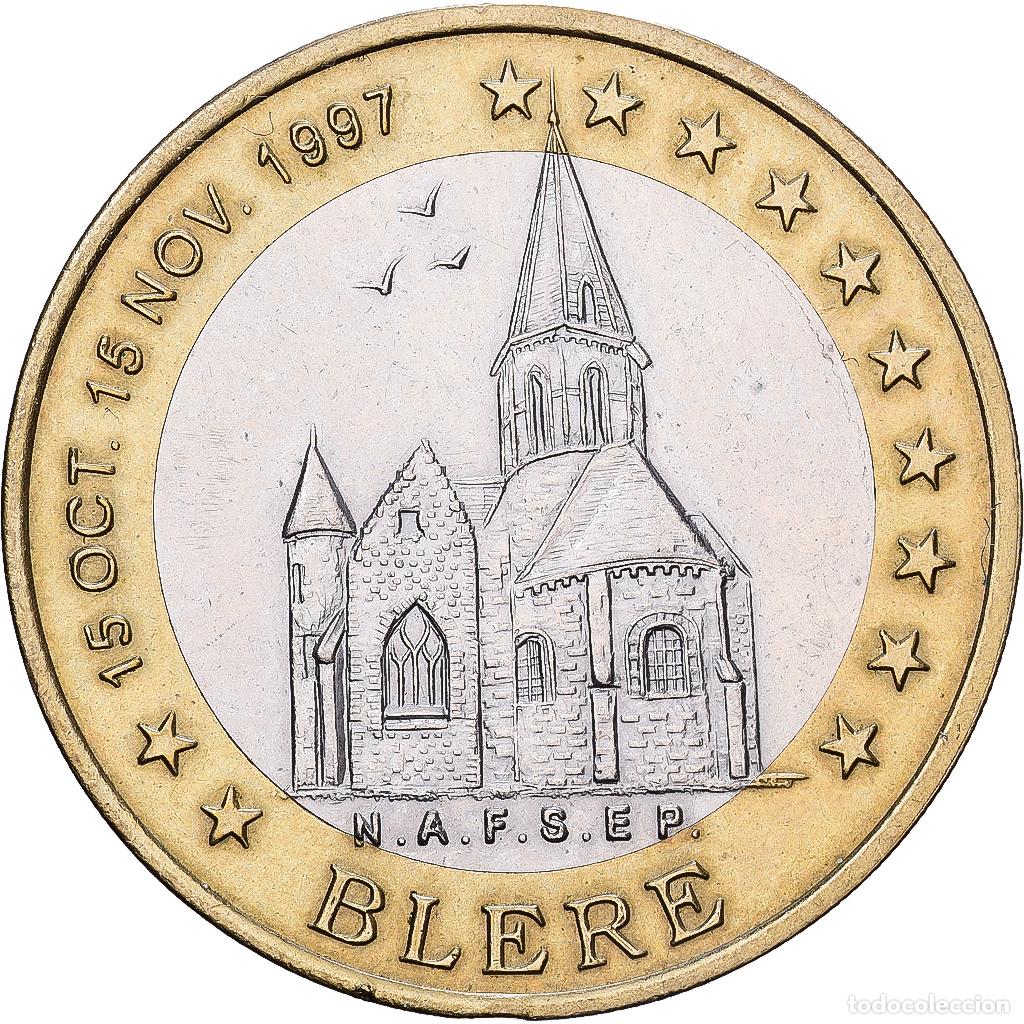 Monedas antiguas de Europa: [#139761] Francia, 10 Euro, Tours et de Touraine, 1997, MDP, Bimet&aacute;lico, SC