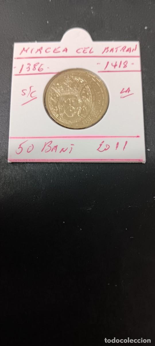Monedas antiguas de Europa: RUMANIA 50 BANI 2011 S/C KM=260 (LAT&Oacute;N) MIRCEA CEL BATRAN 1386-1418