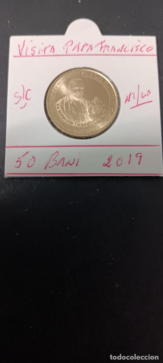 Monedas antiguas de Europa: RUMANIA 50 BANI 2019 S/C (LAT&Oacute;N) VISITA PAPA FRANCISCO