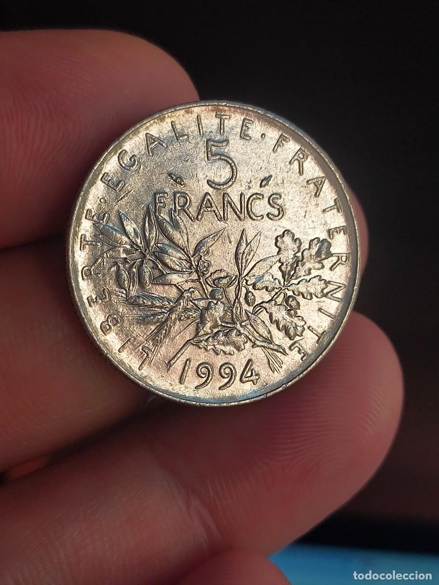 Monedas antiguas de Europa: MONEDA DE 5 CINCO FRANCOS FRANCS FRANCIA 1994 MUY BUENA CONSERVACION