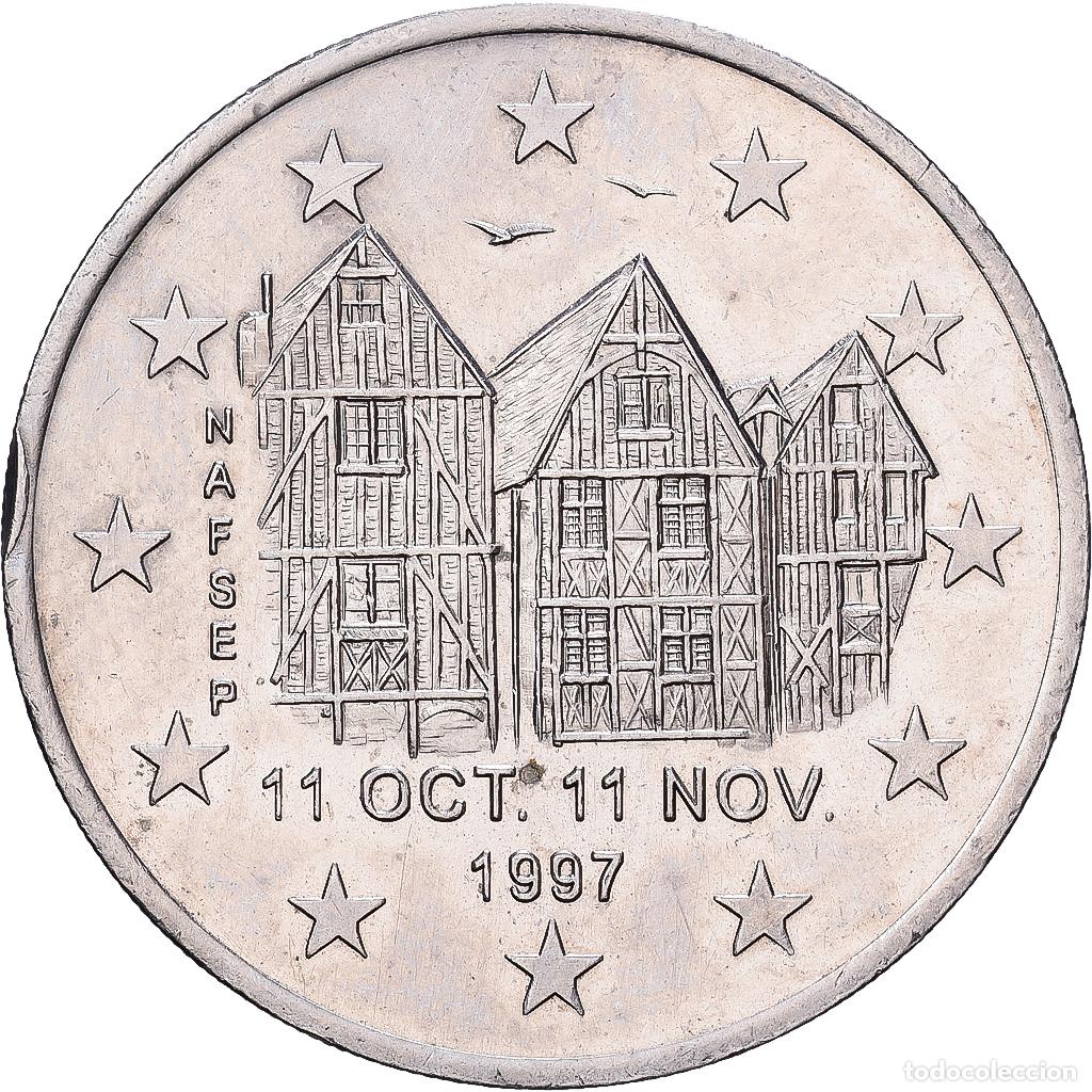Monedas antiguas de Europa: [#139762] Francia, 2 Euro, Tours et de Touraine, 1997, MDP, Aluminio y cupron&iacute;quel, SC