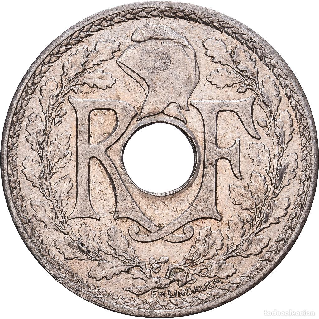 Monedas antiguas de Europa: [#1530540] Francia, 25 Centimes, Lindauer, 1939, Cupronickel, EBC+, Gadoury:380, KM:867b