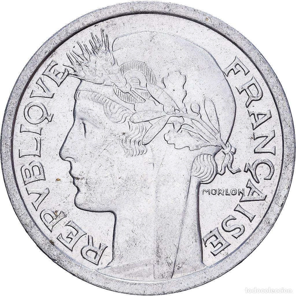 Monedas antiguas de Europa: [#1530544] Francia, Franc, Morlon, 1957, Paris, Aluminio, SC, Gadoury:473b, KM:885a.1
