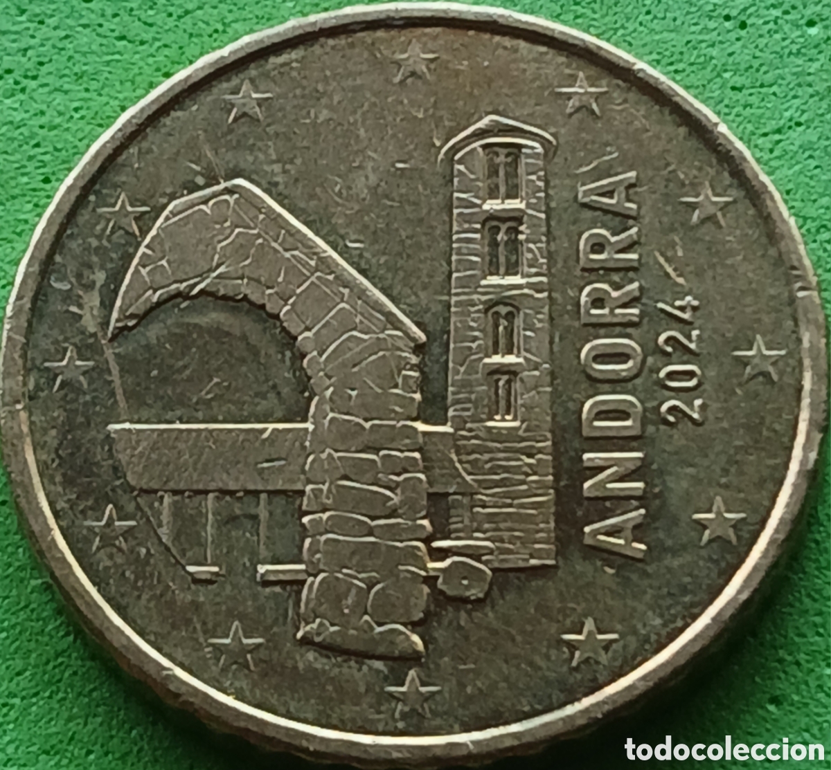 Monedas antiguas de Europa: Andorra 50 c&eacute;ntimos 2024 km#525 poco com&uacute;n