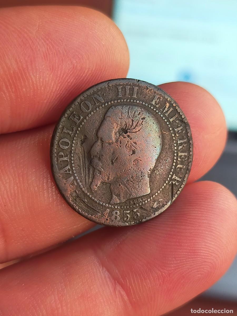 Monedas antiguas de Europa: MONEDA DE 5 CINCO CENTIMES CENTIMOS FRANCIA 1855 A BUENA CONSERVACION