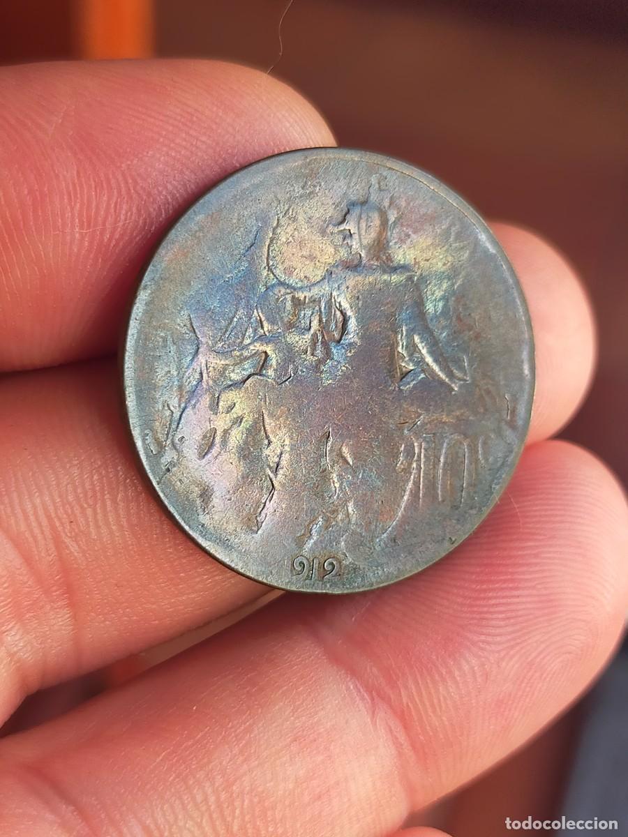 Monedas antiguas de Europa: MONEDA DE 10 DIEZ CENTIMES CENTIMOS FRANCIA 1912 BUENA CONSERVACION