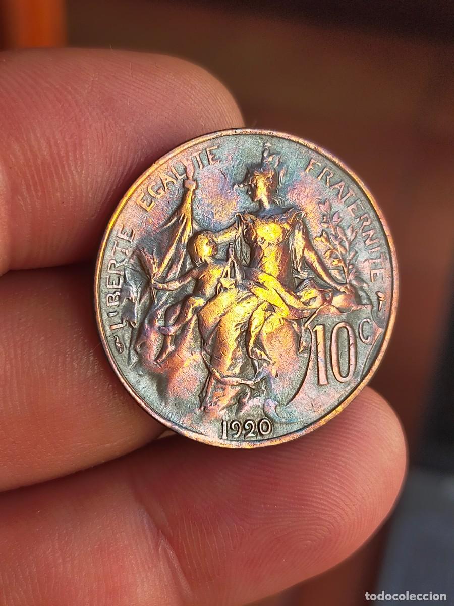 Monedas antiguas de Europa: MONEDA DE 10 DIEZ CENTIMES CENTIMOS FRANCIA 1920 EXCELENTE CONSERVACION