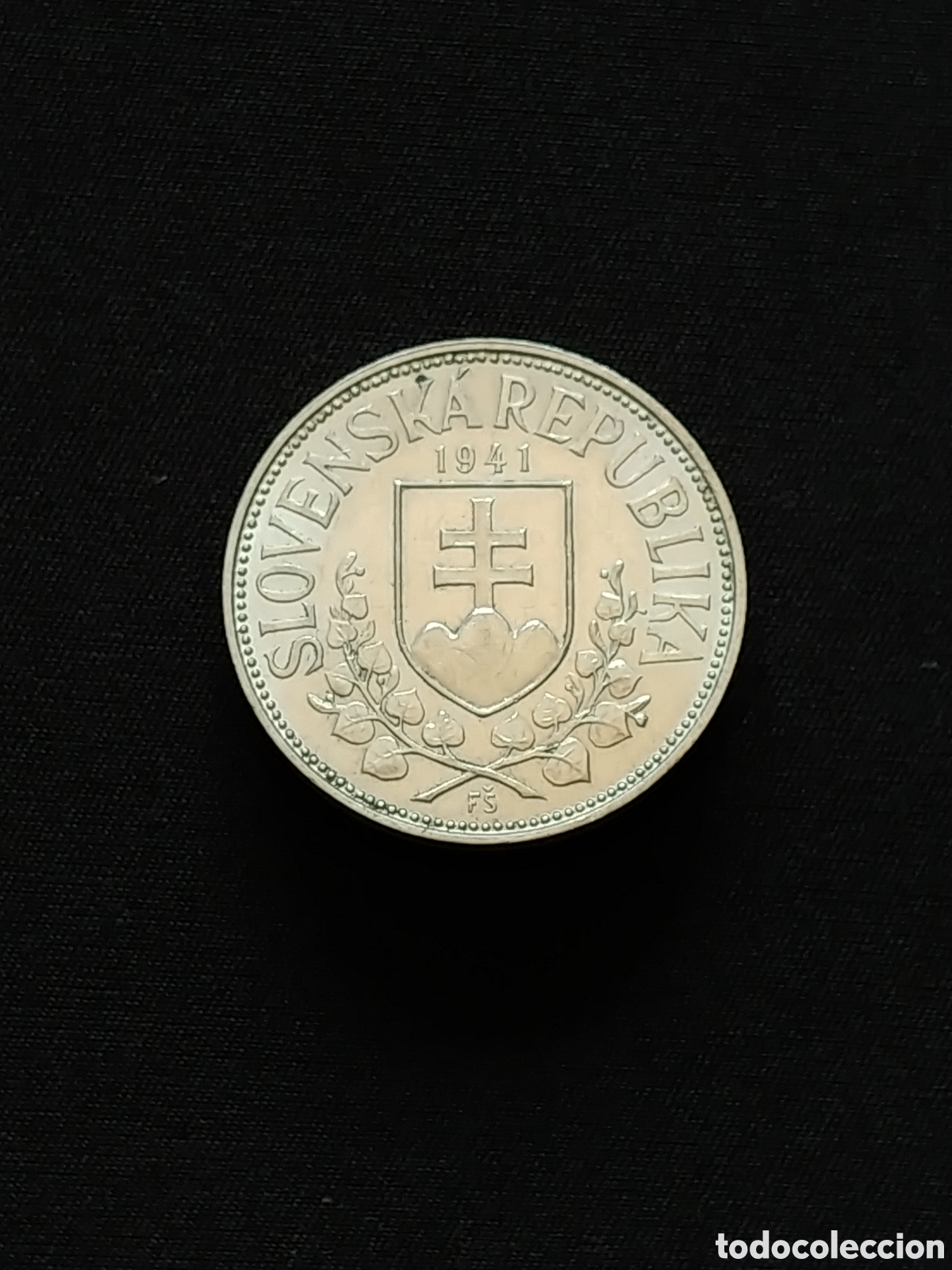 Monedas antiguas de Europa: Eslovaquia, 20 Ks (Coronas) 1941, Ag .500 mls.