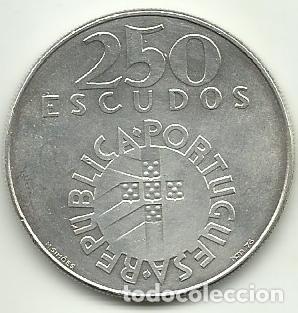 Monedas antiguas de Europa: PORTUGAL - 250 ESCUDOS - 25 DE ABRIL DE 1974 - PLATA 0.680 - FOTOS