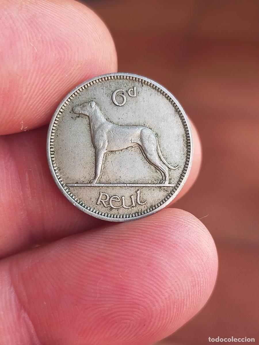Monedas antiguas de Europa: MONEDA DE 6 PENIQUES PENCE IRLANDA EIRE 1949 MUY BUENA CONSERVACION